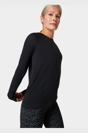 Sweaty Betty Bezszwowa lekka bluzka Athlete z długim rękawemS-M