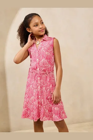 Lipsy London Crinkle Sleeveless Holiday Shop Shirt Dress (5-16yrs)122128 cm