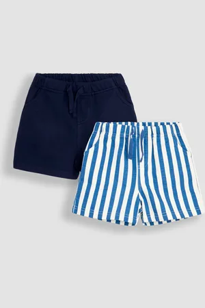 JoJo Maman Bébé 2-Pack Stripe Jogger Shorts104110 cm