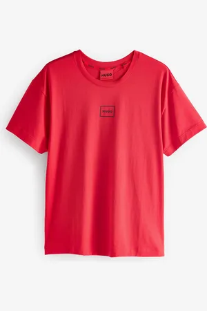 HUGO BOSS Logo Print Stretch Cotton Relaxed Fit T-ShirtS