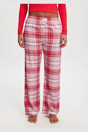 Cotton On Boyfriend Flannel Wide Leg Boxer TrousersXL