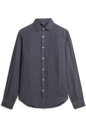 Superdry Oversized Casual 100% Linen Long Sleeve ShirtXL