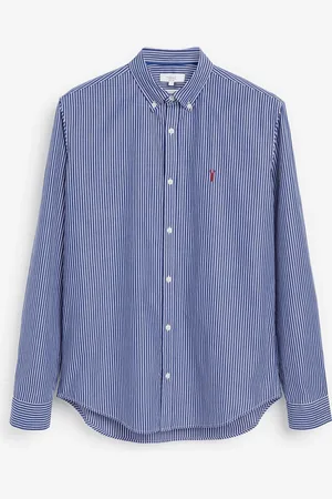 Next 100% Cotton Stripe Long Sleeve Oxford ShirtXL