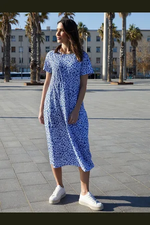 Threadbare 100% Cotton Smock Style Midi Dress40