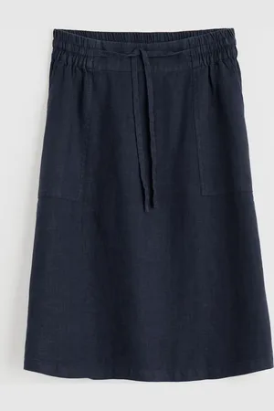 Seasalt Cornwall Pepper Moth 100% Linen Skirt44