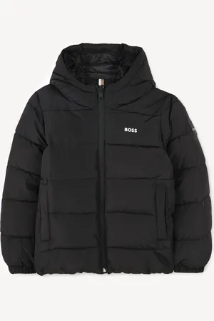 HUGO BOSS Kurtka puchowa z kapturem z logo na klatce piersiowej14 lat (164 cm)
