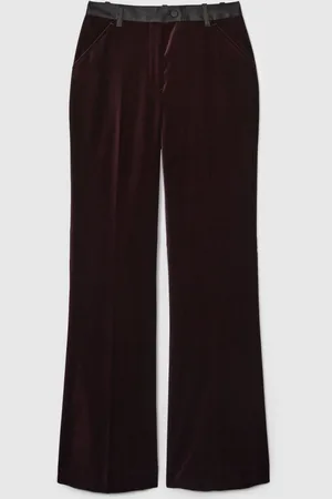 Reiss Yasmin Cotton-Velvet Flared Trousers32 L