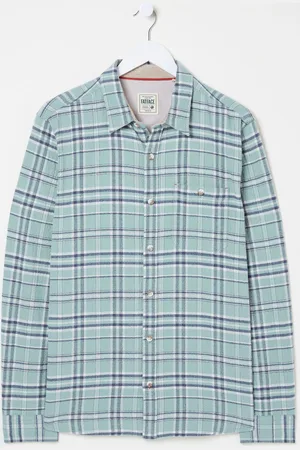 Fat Face FatFace 100% Cotton Long Sleeve Trent Check ShirtL dla wysokich