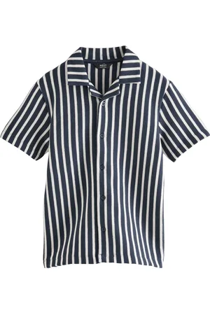 Next Textured Jersey Short Sleeve 100% Cotton Shirt (3-16yrs)116122 cm