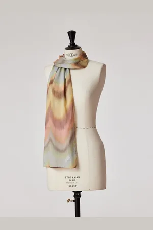 Paul Smith Swirl Gradient Silk Blend Multi ScarfJeden