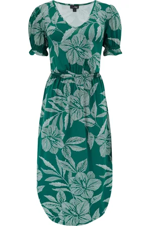 Pour Moi Jenny Puff Sleeve Jersey Midi Dress with LENZING ECOVERO Viscose40