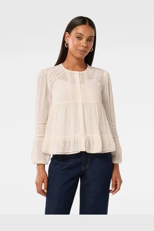 Forever New Hartley Lace Trim Top40
