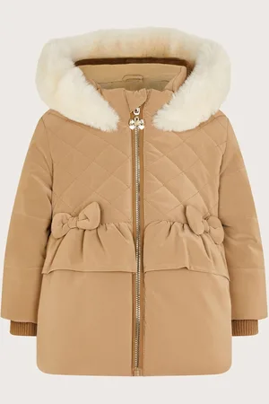 Monsoon Baby Bow Padded Coat12