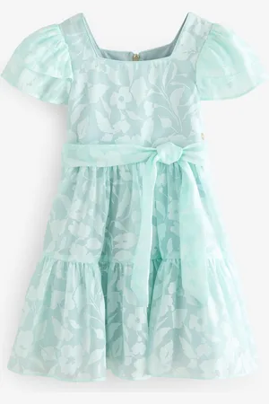 Ted Baker Mint Green Floral Burnout Dress10 lat (140 cm)