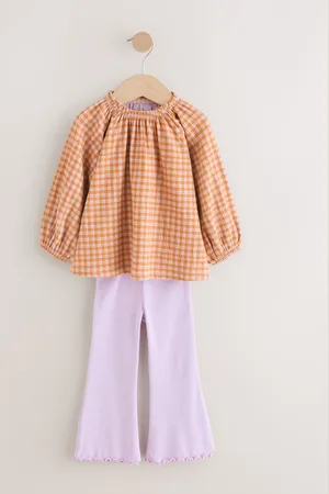 Next Long Sleeve Top and Flare Leggings Set (3mths-7yrs)3