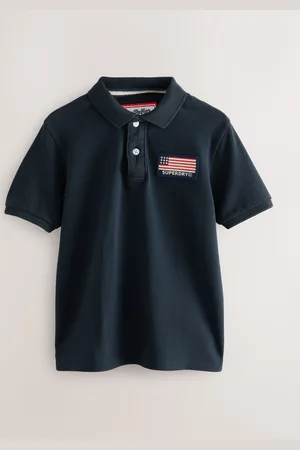 Superdry 100% Organic Cotton Classic Flag Polo Shirt10 lat (140 cm)