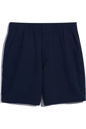 Farah Blue 100% Organic Cotton Redwald Seersucker ShortsL