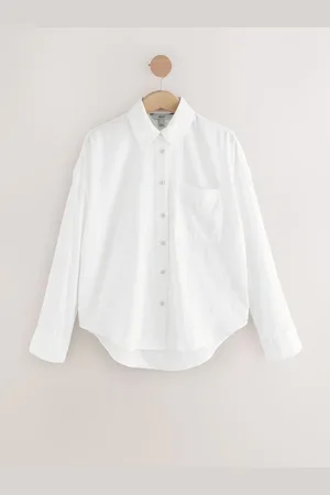 Next Long Sleeve Shirt With LinenEU 34 (UK 6)