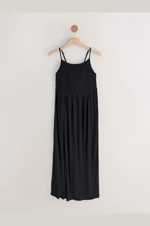 Next Strappy Shirred Jersey Maxi Dress40tall