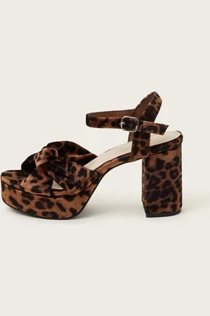 Monsoon Mara Leopard Print Platform HeelsEU 39 (UK 6)