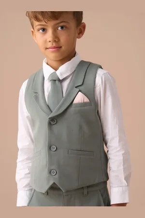 Angel & Rocket Benjamin Smart Textured Waistcoat Set4 lat (104 cm)