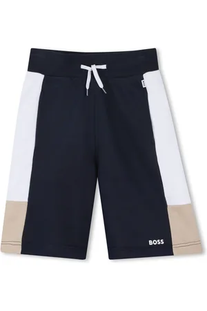 HUGO BOSS Colourblock Panel Logo Jersey Shorts140146 cm