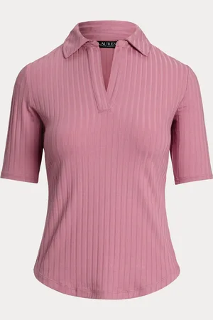 Ralph Lauren Mazikeen Collar Ribbed Polo ShirtL