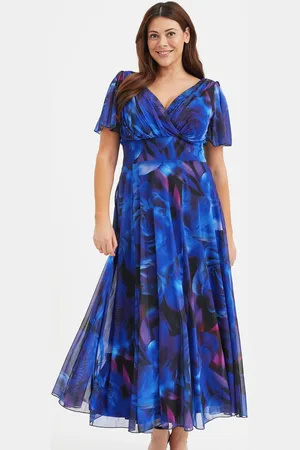 Scarlett & Jo Sukienka maxi Isabelle z rozkloszowanymi rękawami50