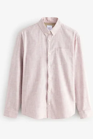 Next Textured Long Sleeve 100% Cotton ShirtXL