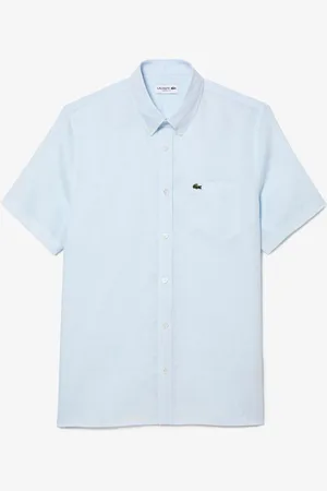 Lacoste Regular Fit Short Sleeved Linen Shirt2X-L