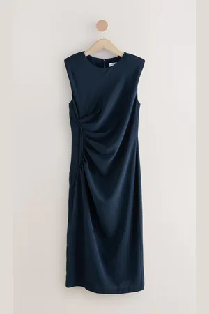 Next Sleeveless Column Rouched Midi DressEU 54 (UK 26)