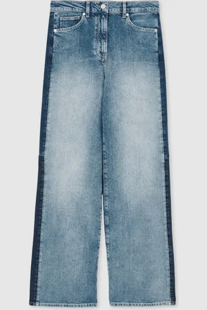 Reiss Briar Wide Leg Contrast Panel Jeans29 L
