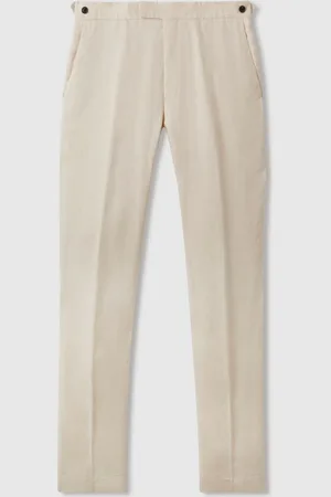 Reiss Kin Linen Tapered Trousers Slim-Fit32