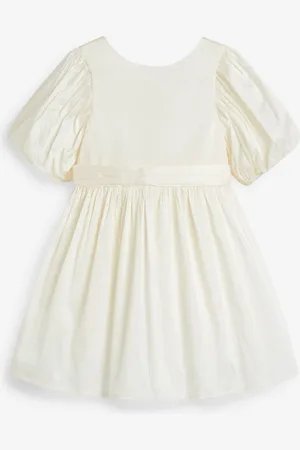 Next Girl Taffeta Flower Print Bow Dress (3mths-8yrs)4