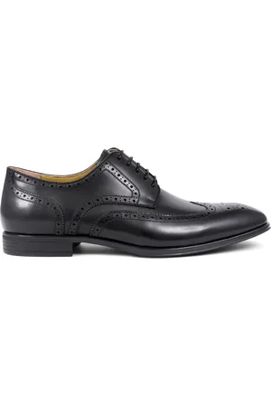 JONES BOOTMAKER Middlesex Brogue Black ShoesEU 44 (UK 10)