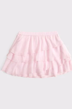 Abercrombie & Fitch Ruffle Rara Chiffon Mini Skirt166168 cm