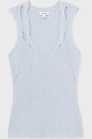 Reiss Alethia Twist Strap Knit VestXL