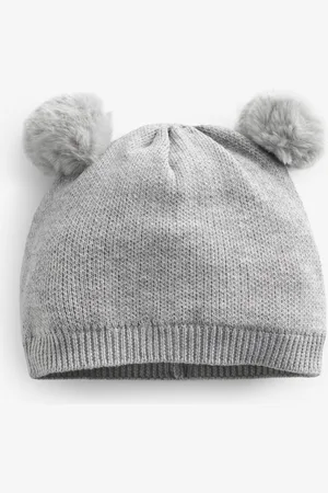 Next Double Pom Knitted Baby Hat (0mths-2yrs)Do 3 miesięcy (50