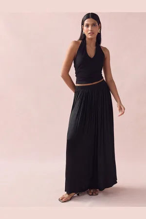 Next Pleated Satin Maxi Skirt46