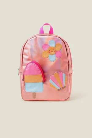 Accessorize Girls Ice Cream Pocket Metallic BackpackJeden