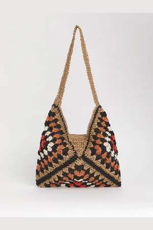 JD Williams Packable Raffia Beach BagJeden
