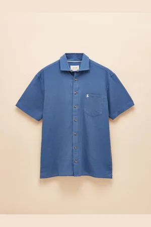 Joules Linen Blend Short Sleeve ShirtM
