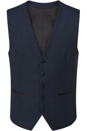 Skopes Single Breasted Cuba Geometric Dinner Suit Waistcoat60 Regular (UK 50 R)