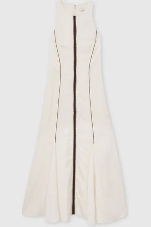 Reiss Inaya Craft-Stitch Sleeveless Midi Dress32