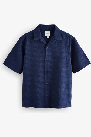 Next Short Sleeve Textured Waffle 100% Cotton ShirtXXXXXL