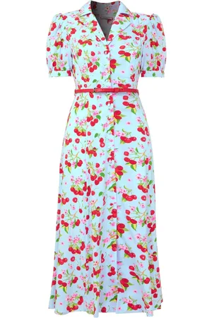 Joe Browns Cherry Collared Belted Midi Dress38