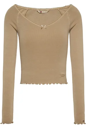 Tommy Hilfiger Slim Rib V-Neck Long Sleeve T-ShirtM