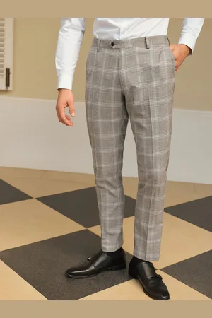 Next Slim Fit Check Suit Trousers44W x 31L (UK 44 R)