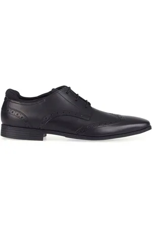 Start Rite Czarne skórzane buty szkolne brogsy Star-Rite Tailor ze sznurowaniemEU 43 F (UK 9)
