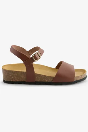 CELTIC & CO. Low Wedge Ankle Strap Sandalseu42